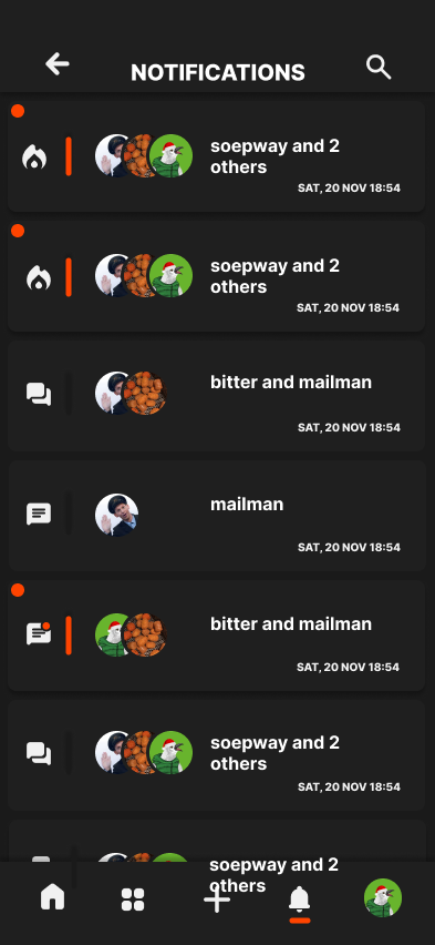 UX app — Notifications